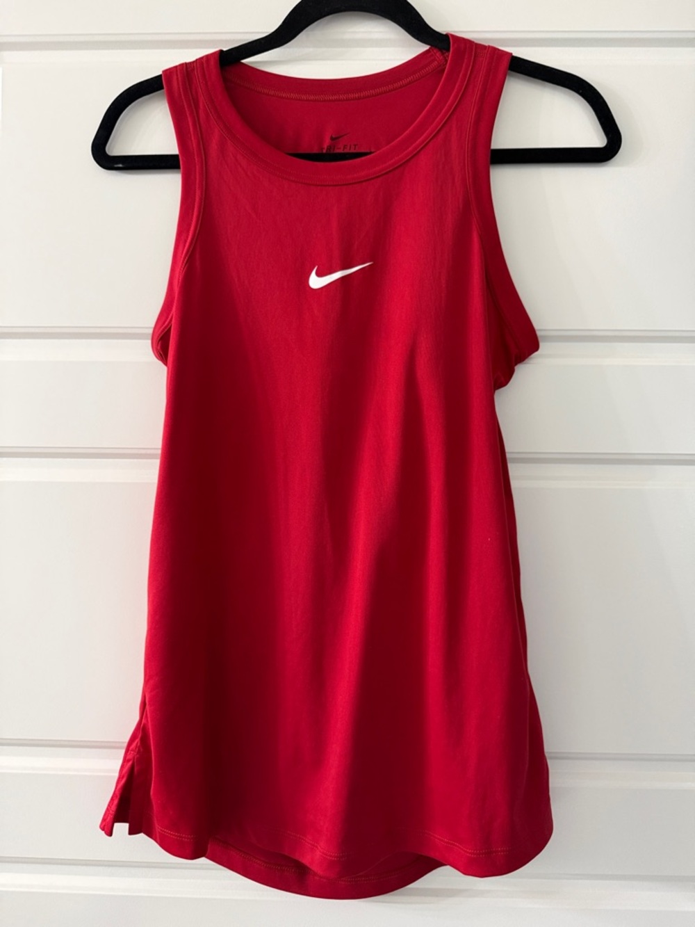 Nike Red Performance Tank with White Swoosh